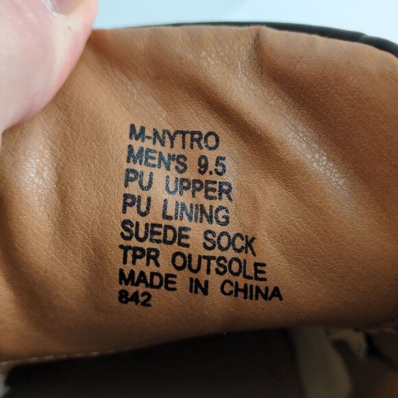 Steve Madden Nytro Men's 9.5 Black Derby Dress Shoes Textured Dots PU Leather - Picture 7 of 10